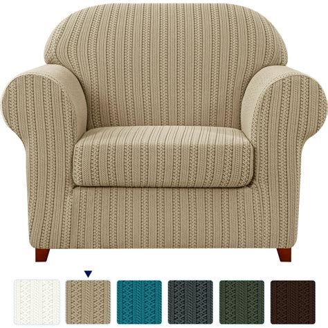 subrtex Chair Slipcovers, 2 Piece, Stretch Armchair Slipcover Sofa Cover Couch Cover Washable Furniture Protector, Jacquard Damask (Small, Light Gray) $29.98 $ 29 . 98 ($14.99/Count) Get it as soon as Monday, Jul 31.