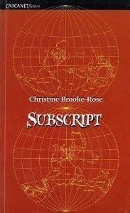 Read Online Subscript By Christine Brookerose
