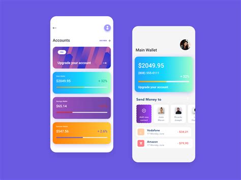 Subscription Web design, Application design, User interface design
