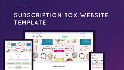 Subscription Website Builder for Subscription Box Website