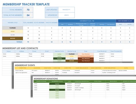 Subscription and Membership Tracker Word & Excel Templates