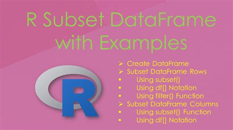 Subset Data Frame in R with Examples - Spark By {Examples}