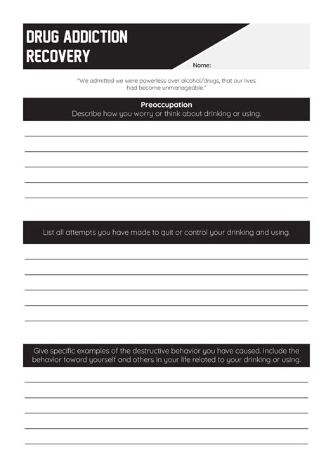 Substance Use Worksheets Therapist Aid / Understanding the 4 …