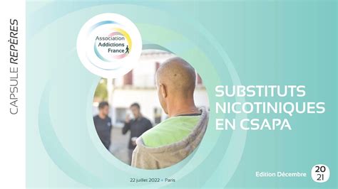 Substituts nicotiniques en CSAPA - Addictions France