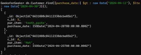 Subtract two dates in mongodb.  Feb 2, 2024 · Conclusion MongoDB is a po...