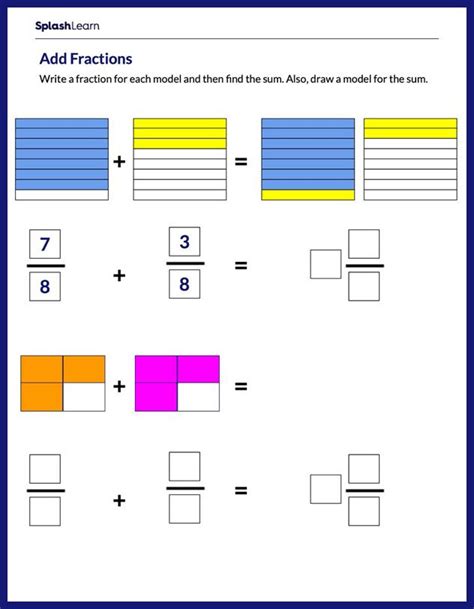 Subtracting Fractions Using Rectangle Model Math, Elementary Math