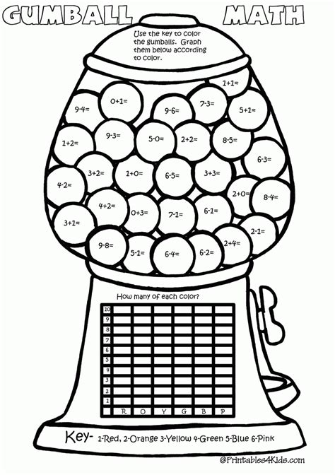 Subtraction Coloring Pages Coloring Home