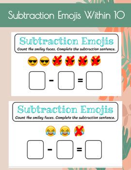 Subtraction Emojis & Text ️ 🟰 Copy & Paste - Emoji Combos