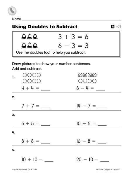 Subtraction Using Doubles