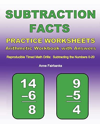 Subtraction facts math practice worksheet arithmetic workbook with answers daily practice guide for elementary. - I.c.h. sendschreiben an den herrn d. just martin gläsener ....