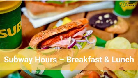 You should know that Subway restaurants are generally open from 7 A.M. to 11 A.M. On weekends Subway operating hours are 8 A.M. to 11 A.M., however …. 