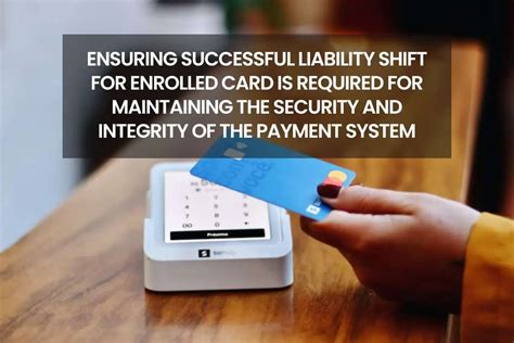 Successful liability shift for enrolled card is required paypal. Jul 8, 2023 · Requirements for a Successful Liability Shift. To achieve a successful liability shift for an enrolled card, certain requirements must be met. This ensures a smooth and secure transaction process for both the cardholder and the merchant. Let’s take a closer look at the key factors involved: 