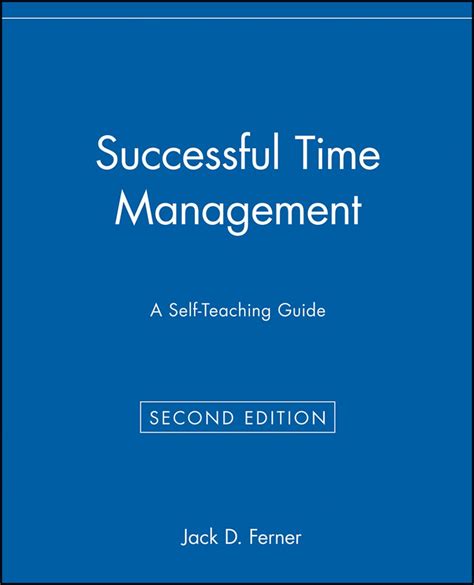 Successful time management a self teaching guide. - Panasonic brotbackwaren m odel sd 150 bedienungsanleitung.