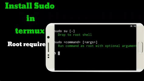 Sudo install command termux. config sudo patchme connect pylist update vimrc gitconfig [ s...