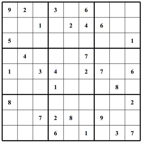Sudoku Extremely Hard Printable