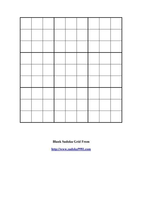 Sudoku Forms Printable