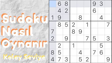 Sudoku nasıl oyna