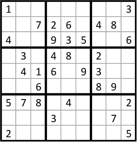 Sudoku puzzle solver. Each Sudoku has a unique solution that can be reached logically without guessing. Enter digits from 1 to 9 into the blank spaces. Every row must contain one of each digit. So must every column, as must every 3x3 square. Play Offline with Web Sudoku Deluxe. Download for Windows or Mac OS X. Print a Customized Sudoku Ebook. 