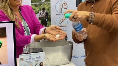 Wet your hands with clean, running water (warm or col