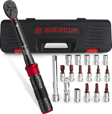 Suercup torque wrench. 4-295 Ft. 5 Nm, Dual-Direction Adjustable 72 Tooth ...