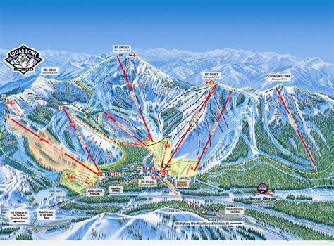 Sugar bowl map. Sugar Bowl will finish the season operating Friday, Saturday and Sunday from April 28 - 30 and again on May 5 - 7, with only the Village Portal lifts and services. Parking at the Gondola is encouraged. Please check sugarbowl.com for daily updates. Lift Tickets will be discounted: Adult- $88, Young Adult/Senior - $71, Child/Super Senior - $51 