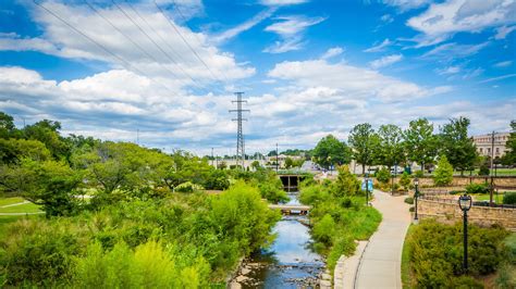 Sugar creek greenway. This is a nice paved greenway trail in South Charlotte near the South Park Mall. There’s also a dirt mountain biking trail through the wooded... 