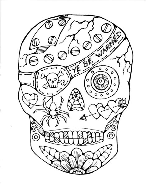 Full Download Sugar Skull Coloring Book A Day Of The Dead Coloring Book With Fun Skull Designs Beautiful Gothic Women And Easy Patterns For Relaxation By Jade Summer