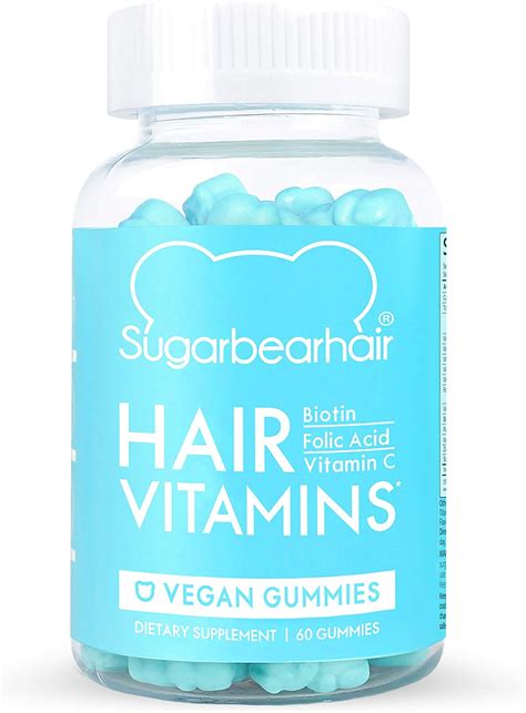 Sugarbearhair. SugarBearHair Sugar Bear Hair Vitamins Gummies for Hair Growth - Travel Bottle, 10 Gummies Sugar Bear Hair vitamins are soft and delicious hair vitamins! - Vegetarian, cruelty-free. - Flavored with natural berries for a sweet taste you can enjoy! Sugar Bear Hair was formulated with essential hair-friendly vitamins like biotin, folic acid, and ... 