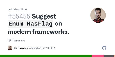 Suggest Enum.HasFlag on modern frameworks. #55455