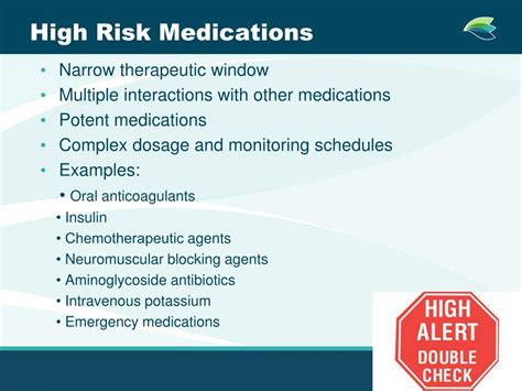 Suggested Monitoring Requirements of High Risk Drugs …