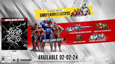 Suicide squad kill the justice league pre order. Jan 30, 2024 · After a fairly significant glitch, it’s worth noting that you can now redeem pre order Deluxe Edition bonuses in Suicide Squad Kill the Justice League, thanks to some downtime for maintenance ... 