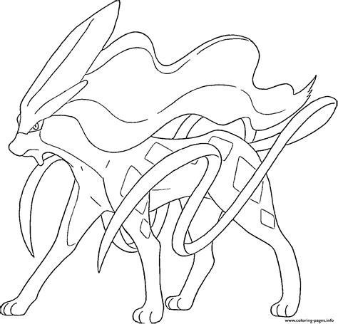 Suicune Pokemon Coloring Pages