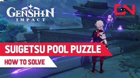 Suigetsu pool puzzle. Electric Lamp Puzzle East of Suigetsu Pool. Objectives; 1: Interact with the Mysterious Pillar near the group of Electric Lamps. An Electro Seelie will appear and reveal a hint on how to solve the puzzle. 2: Light up the Electric Lamps in the order that the Electro Seelie has shown, using the Thunder Sakura Bough nearby. 