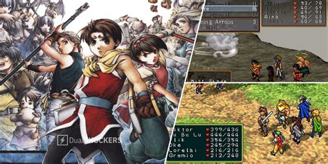 Suikoden 5 elementary combat.  They share the idea of Stars of Destiny.  Players contr...