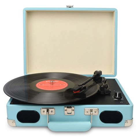 Suitcase Retro Portable Record Player Vintage Vinyl Turntable …