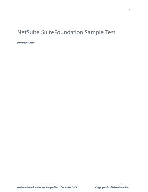 SuiteFoundation Online Test
