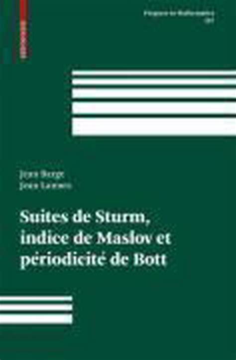 Suites de sturm, indice de maslov et périodicité de bott. - Manuale uso e manutenzione audi tt.