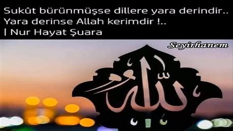 Sukût bürünmüşse dillere !..Sözler Nur Hayat Şuara YouTube.