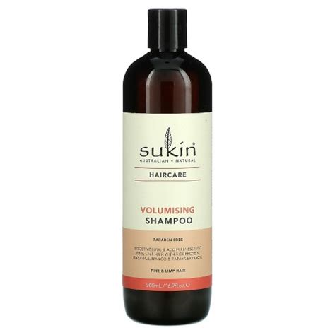 Sukin Volumising Shampoo, Fine and Limp Hair, 16.9 Fl Oz