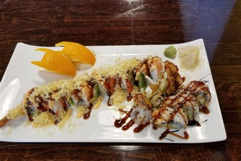 Sukoy hibachi express. Order online for dine in and takeout: 4. Volcano Roll from Sukoy Hibachi Express - Ocoee. Serving the best Sushi & Hibachi in Ocoee, FL. - Salmon, cream cheese, asparagus, avocado deep fried with masago, scallion, spicy mayo and eel sauce on the top 