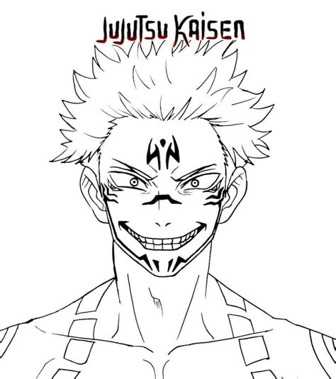 Sukuna Coloring Page