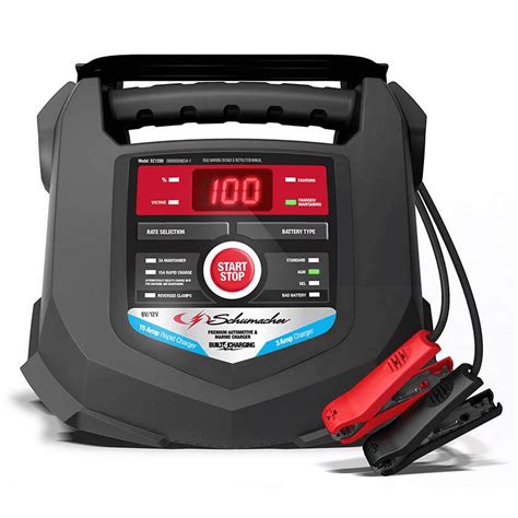 Sul code on schumacher battery charger. 100A 6V/12V Battery Charger/Maintainer/Engine Starter. FOR ADVANCED DIAGNOSTIC TESTING, ENGINE STARTING & CHARGING 100A ENGINE START, 30A BOOST, 62A CHARGE/MAINTAIN Powerful enough for starting SUVs, trucks and large batteries Battery and alternator tester—provides charge level and helps diagnose electrical problems Digital display, LED ... 