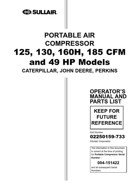 Sullair 250 dp compressor service manual. - Gehl ge353 373 kompaktbagger bebilderte master teile liste handbuch instant form nr 909787.