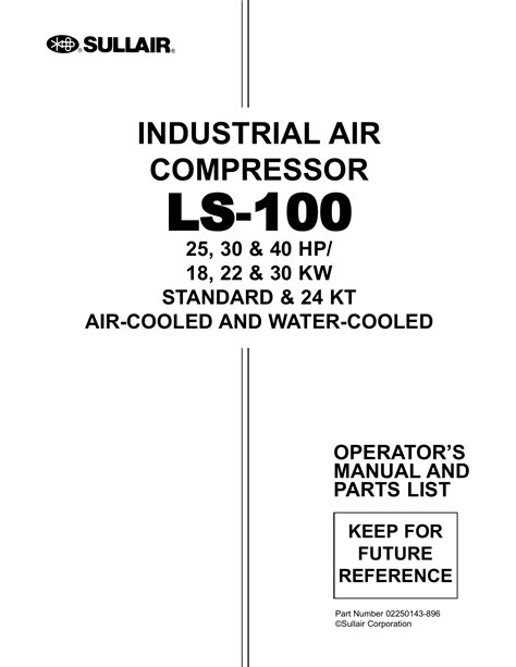 Sullair compressor service manual for 4509. - De âlde baron. toanielstik yn fjouwer bidriuwen.