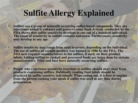 Sulphite Allergy to wine explained - the causes of severe reactions …