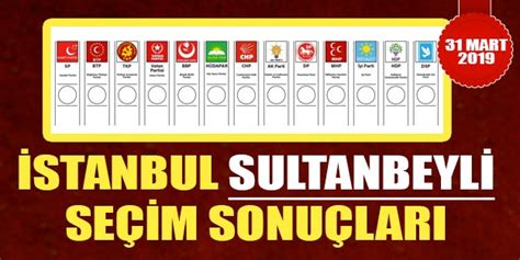 Sultanbeyli 2019 yerel seçim sonuçları