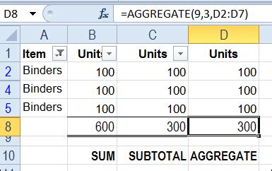 Sum a Filtered List with AGGREGATE Function – Contextures Blog