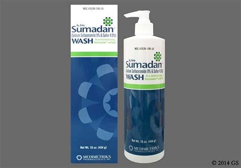 Sumadan. Sumadan® (sodium sulfacetamide 9% & sulfur 4.5%) Wash is indicated for the topical control of acne vulgaris, acne rosacea and seborrheic dermatitis. CONTRAINDICATIONS. 