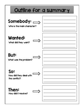 Summarize informational texts SWBST Somebody...Wanted...But...So...Then