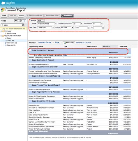 Summarize your Salesforce Report Data Summary reports